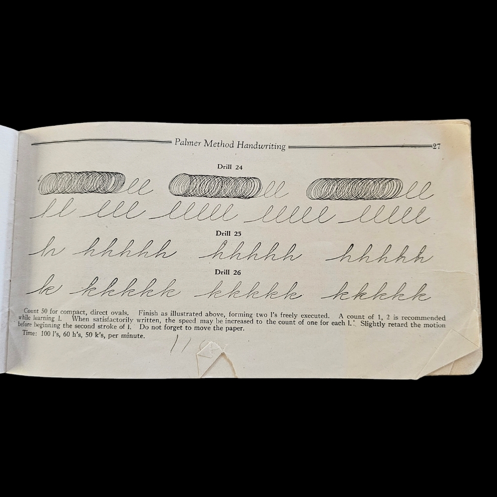 Vintage Palmer Method Handwriting Book, Paperback 1936 Iowa Illinois Oregon - Picture 4 of 4